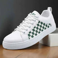 Patterned Lace Up Sneakers-footwear > sneakers-Laventaire-Green-39-Laventaire