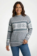 Patterned Relaxed Fit Sweater-sweaters > relaxed fit sweater-Laventaire-Laventaire