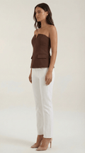 Peplum Fit Sleeveless Top-tops > peplum top-Laventaire-Laventaire