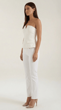 Peplum Fit Sleeveless Top-tops > peplum top-Laventaire-Laventaire