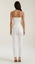 Peplum Fit Sleeveless Top-tops > peplum top-Laventaire-Laventaire