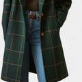 Plaid Trench Coat-coats > trench coat-Laventaire-Laventaire