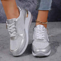 Platform Casual Sneakers-footwear > sneakers > platform sneakers-Laventaire-Silver-37-Laventaire