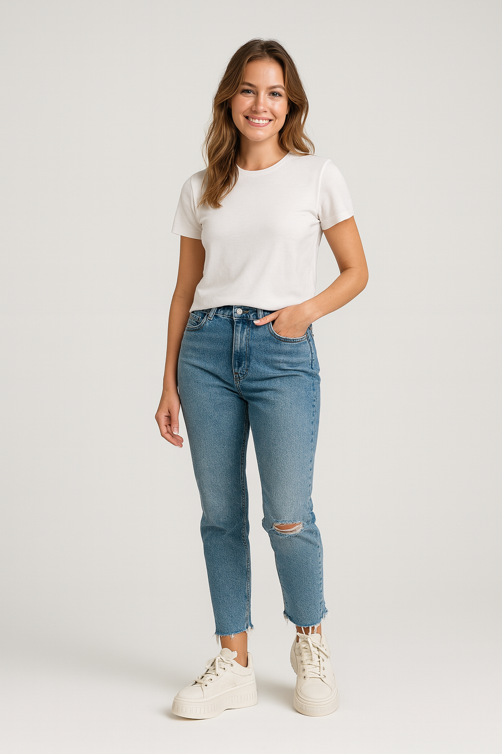 Platform Lace-Up Sneakers-footwear > sneakers-Laventaire-Laventaire