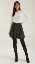 Pleated Skirt A-Line Fit-Skirts-Laventaire-Laventaire