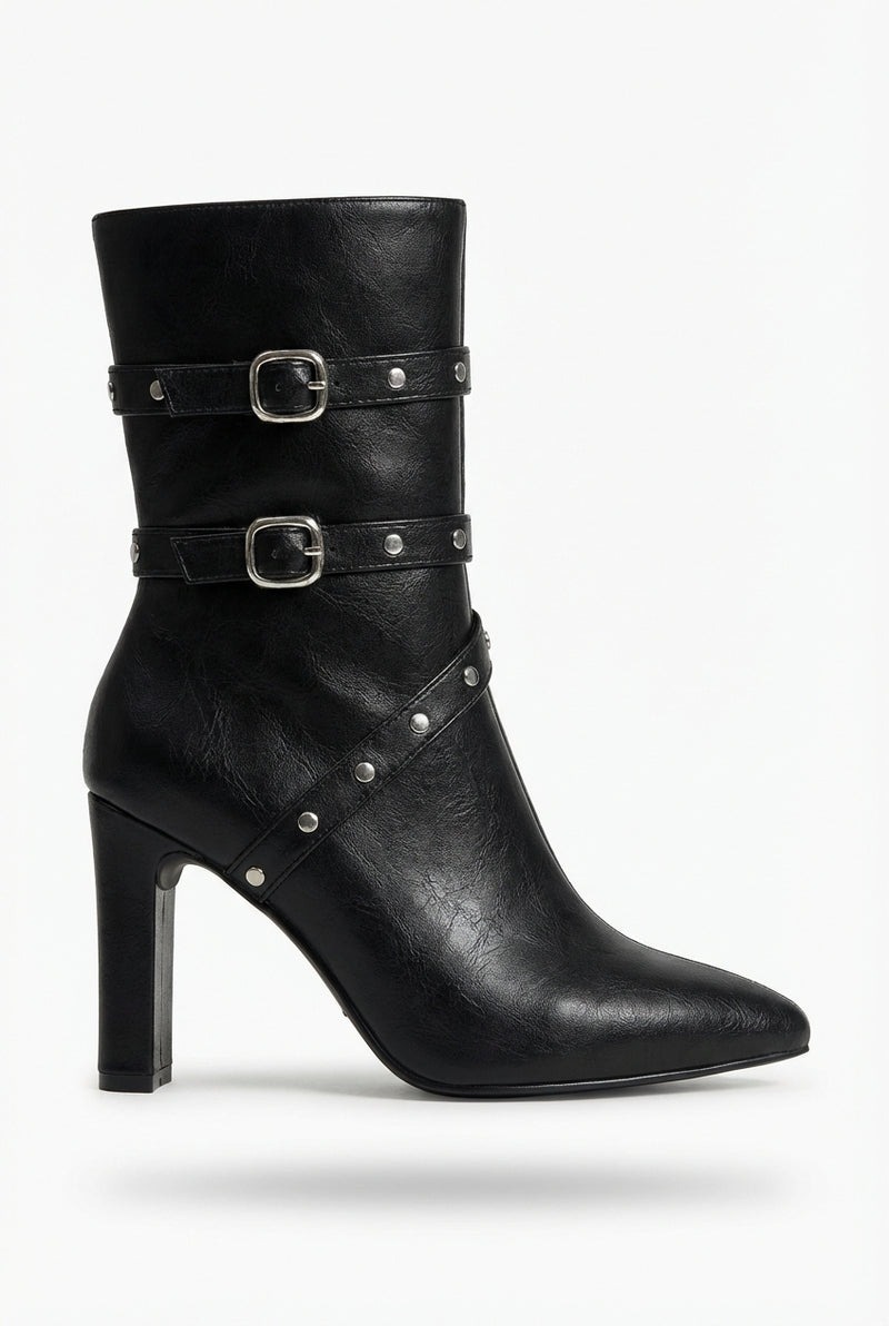 Pointed Toe Ankle Boots-footwear > ankle boots-Laventaire-Laventaire