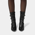 Pointed Toe Ankle Boots-footwear > ankle boots-Laventaire-Laventaire
