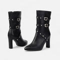 Pointed Toe Ankle Boots-footwear > ankle boots-Laventaire-Laventaire