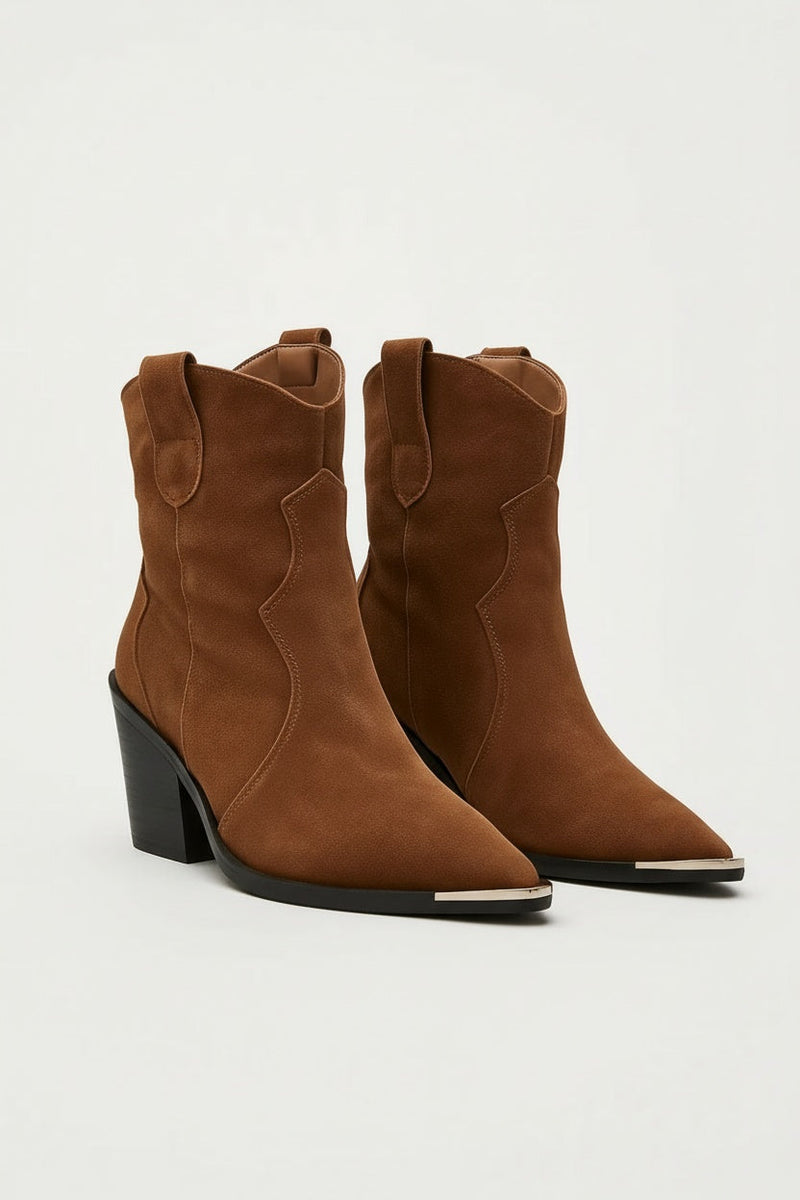 Pointed Toe Cowboy Boots-footwear > boots > cowboy boots-Laventaire-Laventaire