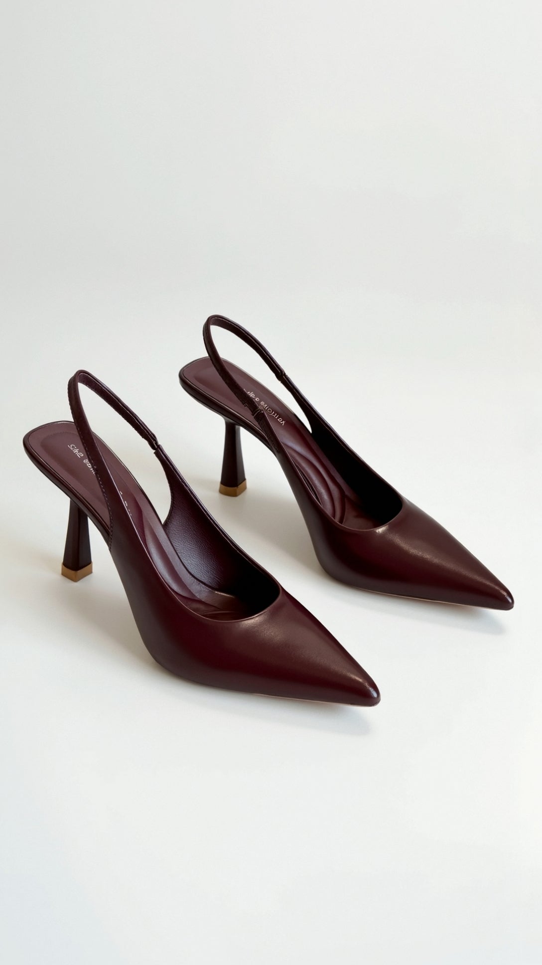 Pointed Toe Slingback Heels-footwear > heels > slingback heels-Laventaire-Laventaire