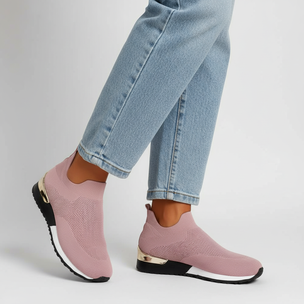 Pointed Toe Sneakers-footwear > sneakers-Laventaire-Pink-35-Laventaire