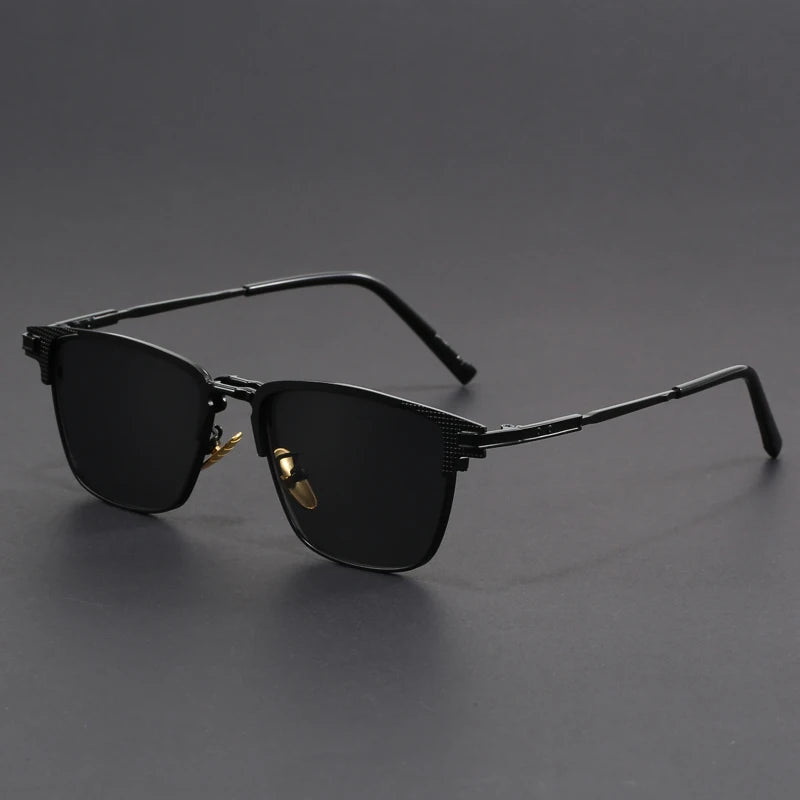 Polarized Half-Frame Sunglasses-accessories > eyewear > sunglasses-Laventaire-Laventaire
