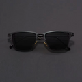 Polarized Half-Frame Sunglasses-accessories > eyewear > sunglasses-Laventaire-Laventaire