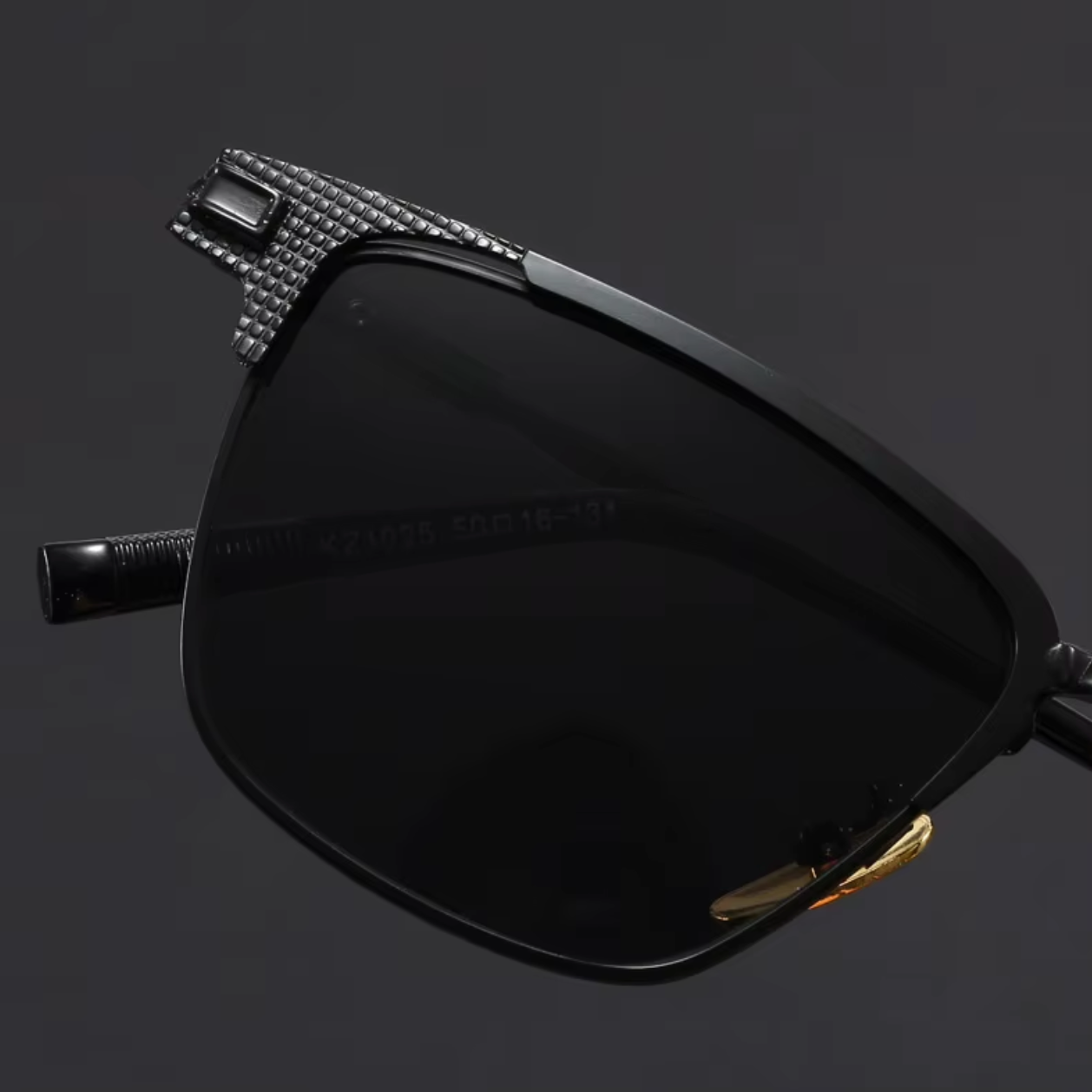Polarized Half-Frame Sunglasses-accessories > eyewear > sunglasses-Laventaire-Laventaire