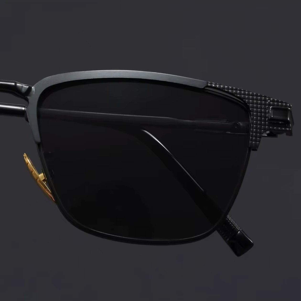 Polarized Half-Frame Sunglasses-accessories > eyewear > sunglasses-Laventaire-Laventaire