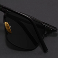 Polarized Half-Frame Sunglasses-accessories > eyewear > sunglasses-Laventaire-Laventaire