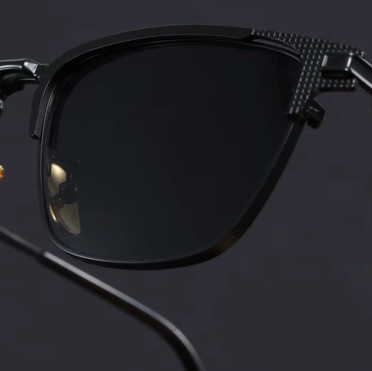 Polarized Half-Frame Sunglasses-accessories > eyewear > sunglasses-Laventaire-Laventaire