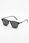 Polarized Half-Frame Sunglasses-accessories > eyewear > sunglasses-Laventaire-Black-One size-Laventaire