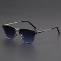 Polarized Half-Frame Sunglasses-accessories > eyewear > sunglasses-Laventaire-Blue-One size-Laventaire