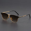 Polarized Half-Frame Sunglasses-accessories > eyewear > sunglasses-Laventaire-Brown-One size-Laventaire
