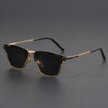 Polarized Half-Frame Sunglasses-accessories > eyewear > sunglasses-Laventaire-Gold-One size-Laventaire