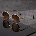 Polygonal Tinted Sunglasses-accessories > eyewear > glasses-Laventaire-Brown-One size-Laventaire