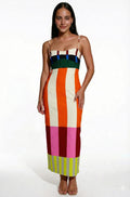 Printed Summer Midi Dress-dresses > summer dress-Laventaire-Laventaire