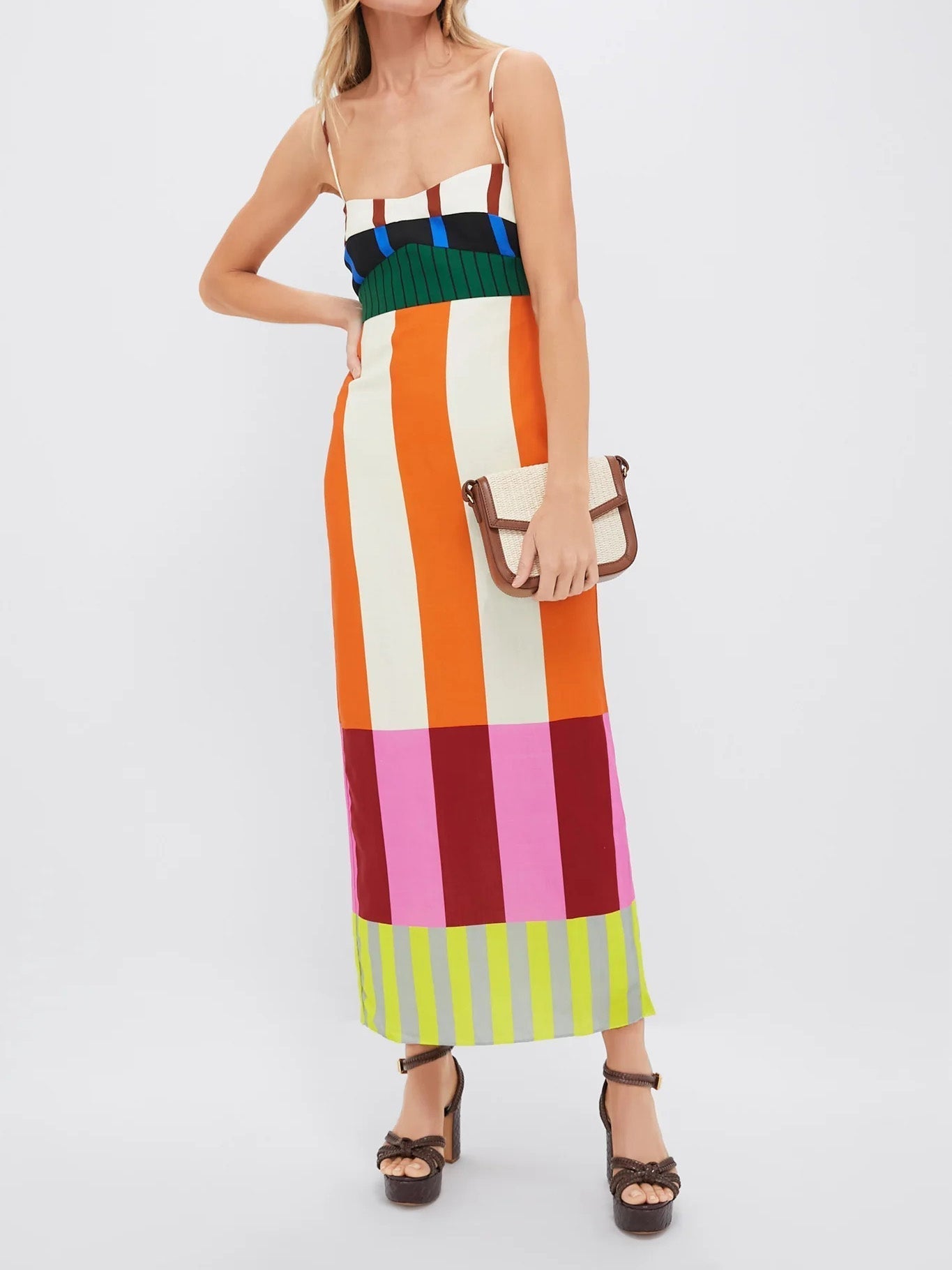 Printed Summer Midi Dress-dresses > summer dress-Laventaire-Laventaire