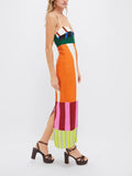 Printed Summer Midi Dress-dresses > summer dress-Laventaire-Laventaire