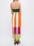 Printed Summer Midi Dress-dresses > summer dress-Laventaire-Laventaire
