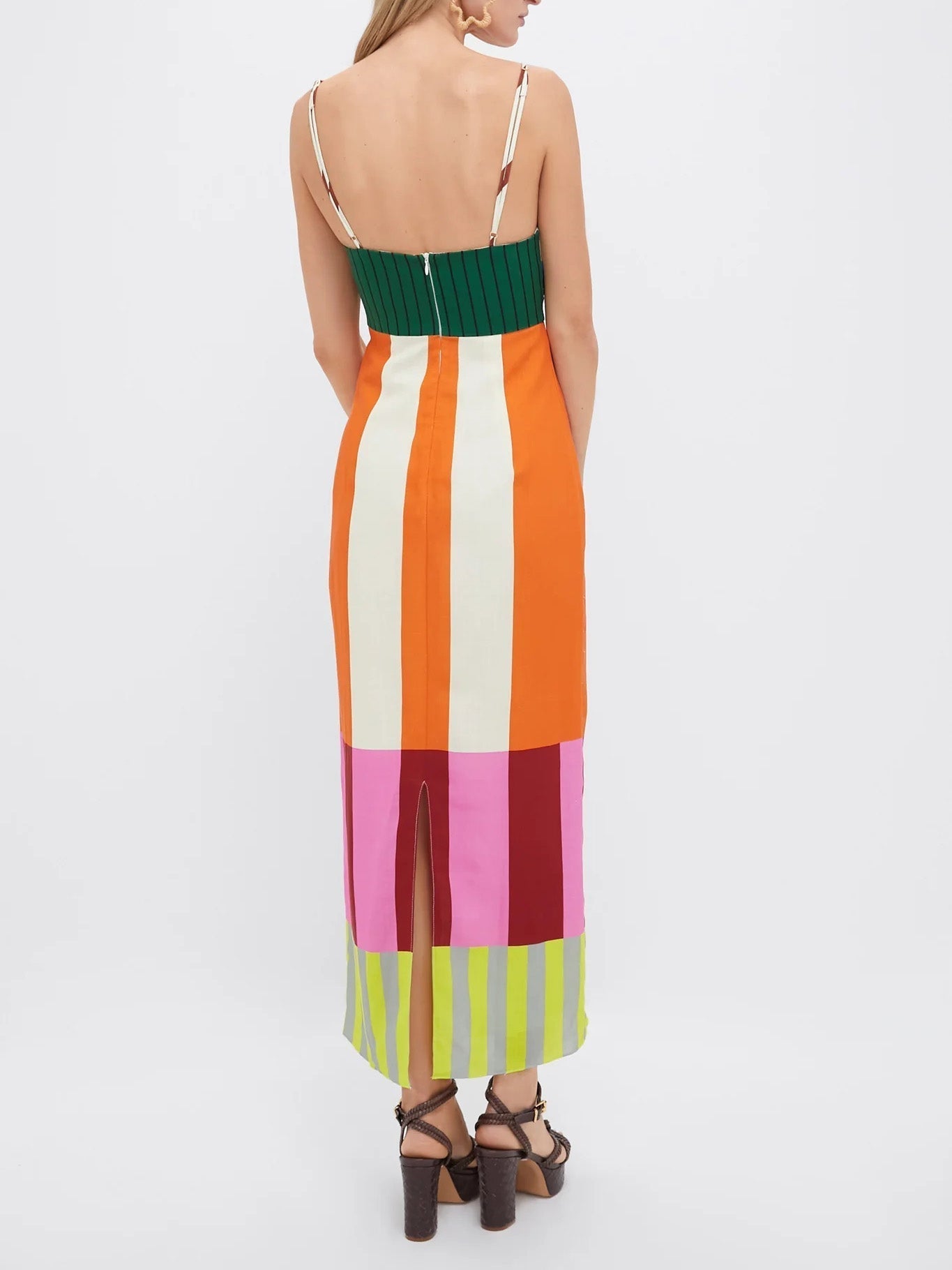 Printed Summer Midi Dress-dresses > summer dress-Laventaire-Laventaire