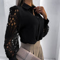 Puff Sleeve Blouse Top-tops > blouses-Laventaire-Laventaire