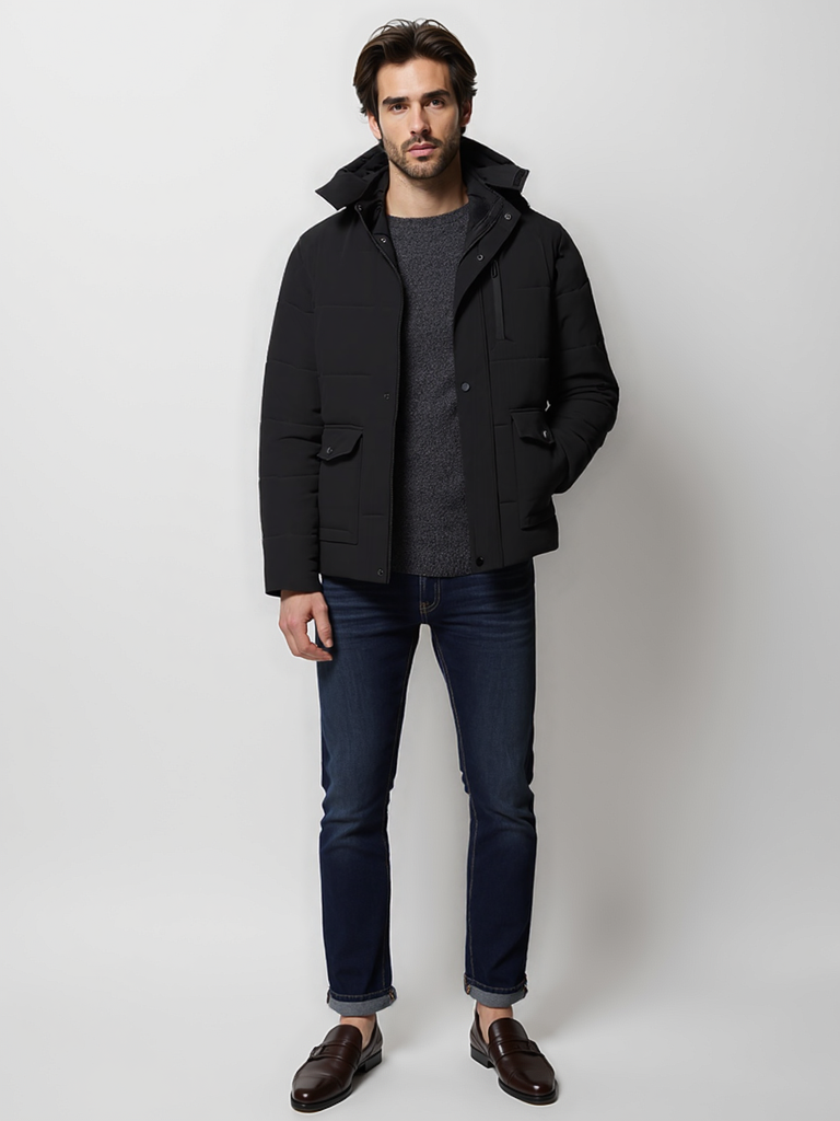 Puffer Winter Jacket-outerwear > jackets > winter jackets-Laventaire-Laventaire