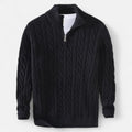 Quarter-Zip Casual Sweater-sweaters > quarter-zip sweater-Laventaire-Laventaire