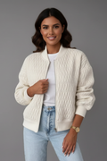 Quilted Bomber Jacket-outerwear > bomber jacket-Laventaire-Laventaire