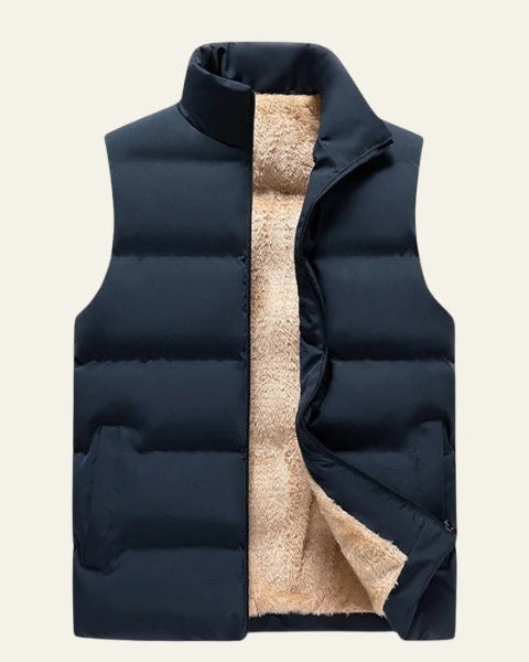 Quilted Puffer Vest-outerwear > vests > puffer vests-Laventaire-Laventaire