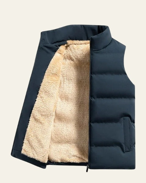 Quilted Puffer Vest-outerwear > vests > puffer vests-Laventaire-Laventaire