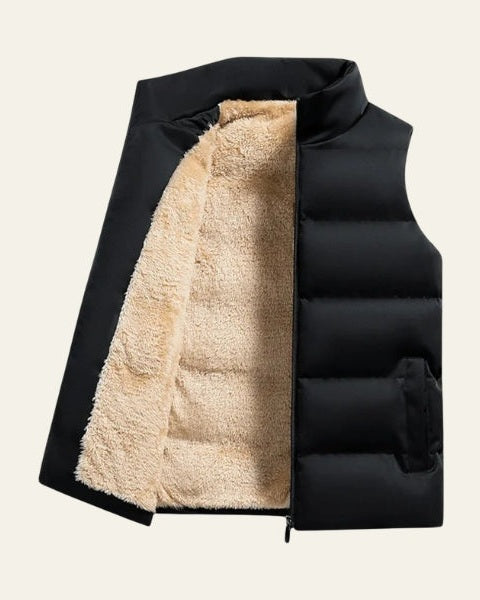 Quilted Puffer Vest-outerwear > vests > puffer vests-Laventaire-Laventaire