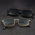 Rectangular Retro Sunglasses-accessories > sunglasses-Laventaire-Laventaire