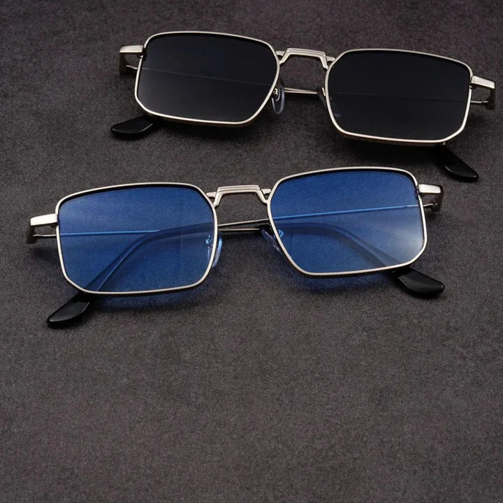 Rectangular Retro Sunglasses-accessories > sunglasses-Laventaire-Laventaire