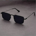 Rectangular Retro Sunglasses-accessories > sunglasses-Laventaire-Black-One size-Laventaire