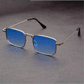 Rectangular Retro Sunglasses-accessories > sunglasses-Laventaire-Blue-One size-Laventaire