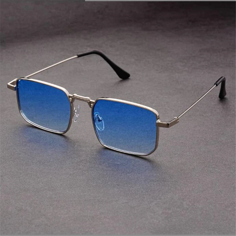Rectangular Retro Sunglasses-accessories > sunglasses-Laventaire-Blue-One size-Laventaire