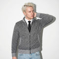 Regular Fit Cardigan-men's outerwear > cardigan-Laventaire-Gray-S-Laventaire