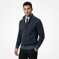 Regular Fit Cardigan-men's outerwear > cardigan-Laventaire-Navy Blue-S-Laventaire