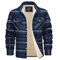 Regular Fit Checkered Jacket-jackets > checkered jacket-Laventaire-Navy Blue-S-Laventaire