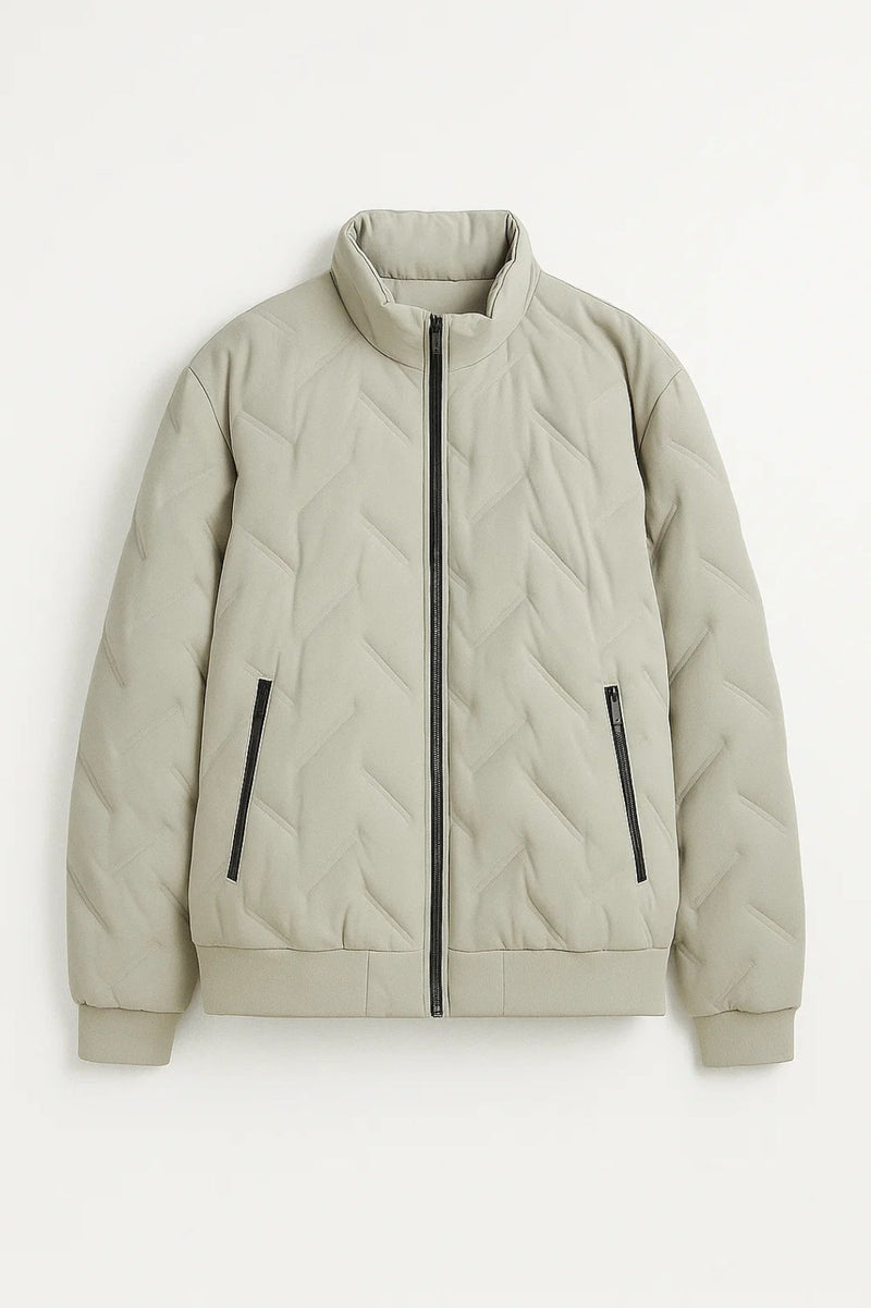 Regular Fit Winter Jacket-jackets > quilted jacket-Laventaire-Laventaire