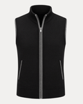 Regular Fit Zip Vest-menswear > vests > knitted vests-Laventaire-Laventaire
