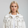 Relax Denim Jacket-jackets > denim jackets-Laventaire-White-S-Laventaire