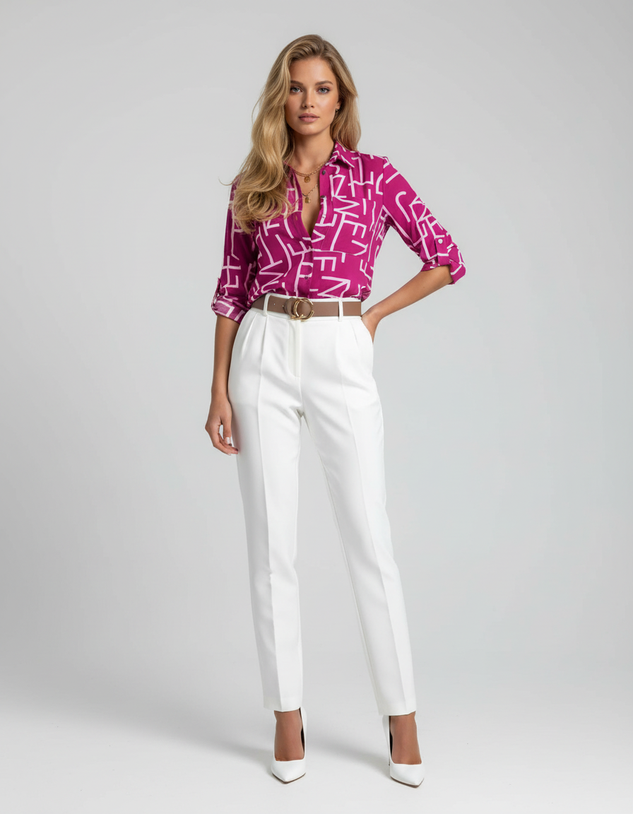 Relaxed Casual Smart Blouse-tops > blouses-Laventaire-Laventaire